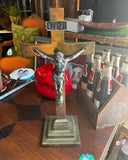 Large Heavy Brass Crucifix