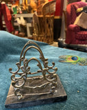 Vintage Brass File/Paper Organizer With Marble Base