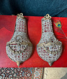 Pair of Small French Basket Style Wall Sconces