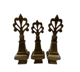 Trio of Brass Decorative Finials
