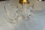 Pair of Portugal Glass Coffee Glasses
