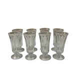 Collection of Glass Ice Cream Sundae Style Glasses- Set of 8