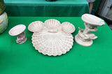 1970s Pink Shell Design Dish Collection