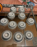 Antique Collection of Jell-O Flan Molds- Set of 12