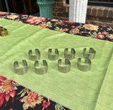 Collection of Silver Horseshoe "G" Napkin Rings- Set of 8