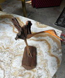 Beautiful Hand Made Driftwood Bird Sculpture