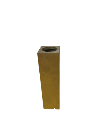 Solid Brass Minimalist Rectangular Vase