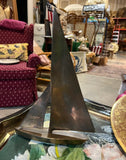 Vintage Brass Sailboat Sculpture