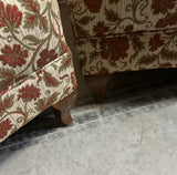 Pair of Mid-Century Floral Covered Chairs