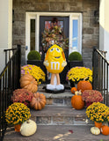 Rent Only Oversized Plastic Yellow M&m Standing Candy Serving Prop