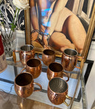 Collection of Copper Moscow Mule Cups- Set of 7
