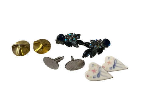 Vintage 1980s Earring Collection- 4 Pairs