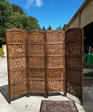 Hand Carved Wooden Large Screen/Room Divider