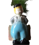 Ceramic Blonde Boy Petite Windowsill Planter