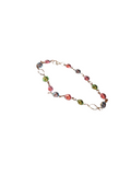 Adjustable Bracelet With Spring Colored Gems