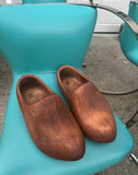 Pair of Wooden Hand Carved Clogs