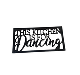Black Cast Iron Kitchen Decor and Trivet