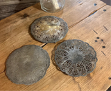 Instant Collection of Silver Lace Round Trivets- Set of 3