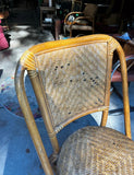 Vintage Rattan French Bistro Accent Chair