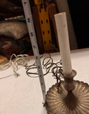 Vintage Mid-Century Brass Simple Candle Style Lamp