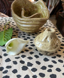 Pair of Handmade Pottery Vase and Bowl