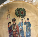 Vintage Asian Style Detailed Lightweight Bamboo Plate