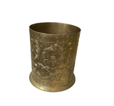 Small Brass Etched Vase