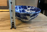 Vintage Ceramic Detailed Blue and White Bowl