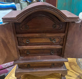 Small Wooden Persian Jewelry Box Chest Style