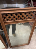 Pair of Wooden Mirrors