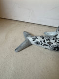 Ceramic Chinoiserie Painted Dolphin Figurine