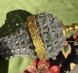 Single Gold and Crystal Pendant Light