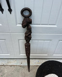 Vintage Hand Carved Wooden African Walking Stick