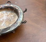 Small Round Silver Footed Ashtray