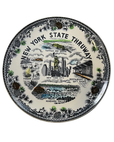 New York State Thruway Decorative Ceramic Plate