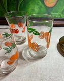 Collection of Orange Glasses- Set of 4