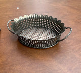 Pair of Small Metal Lace Catchalls