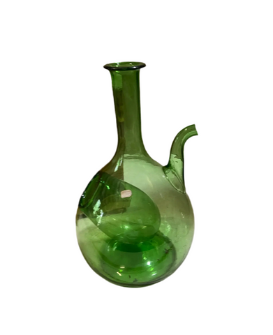 Mid-Century Green Glass, Decanter
