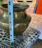 Small Brass Urn With Etched Details