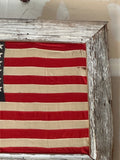 Large Vintage Framed American Flag