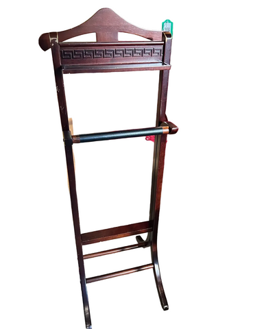 Greek Key Wooden Valet Floor Piece