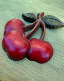 Small Vintage Metal Cherry Wall Hanging