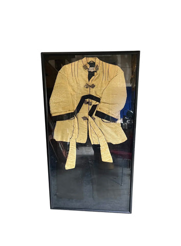 Vintage Framed Asian Kimono Art Piece
