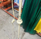 White Metal Vintage Floor Lamp