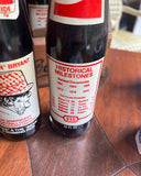 Set of Vintage Coca Cola Bottles and Holder With University of Alabama Accents