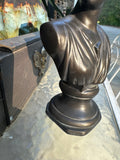 Brown Grecian Ceramic Statue
