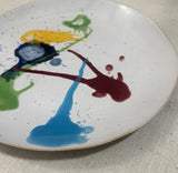Splatter Paint Handmade Pottery Plate