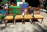 Fluted Neoclassical Design Dining Chairs Entertaining Style- Set of 4