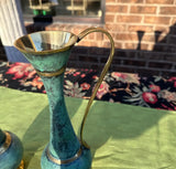 Pair of Brass Skinny Pitchers/Vases