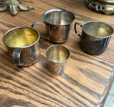 1920s Collection of Sterling Silver Cups- Set of 4